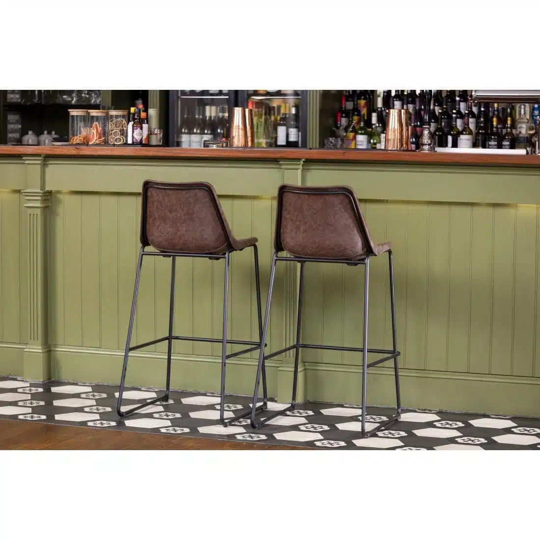 Bolero Rodeo High Stools Mocha (Single) - Image 8