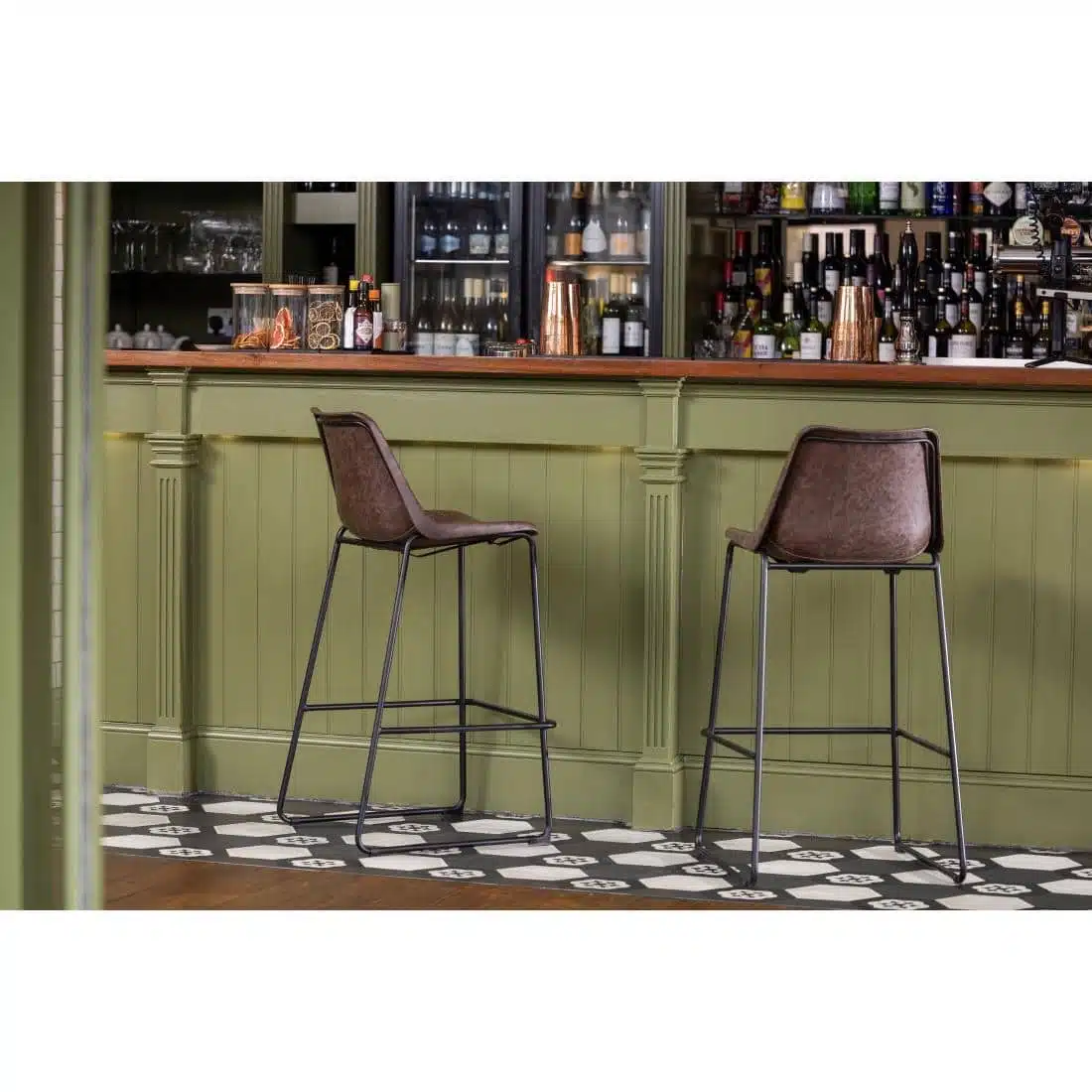 Bolero Rodeo High Stools Mocha (Single) - Image 9