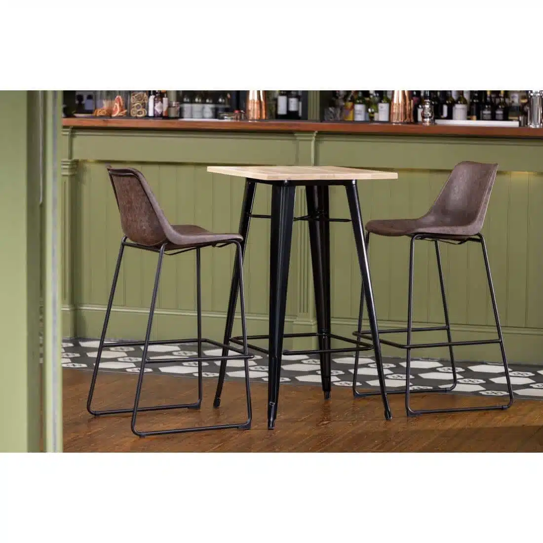 Bolero Rodeo High Stools Mocha (Single) - Image 10