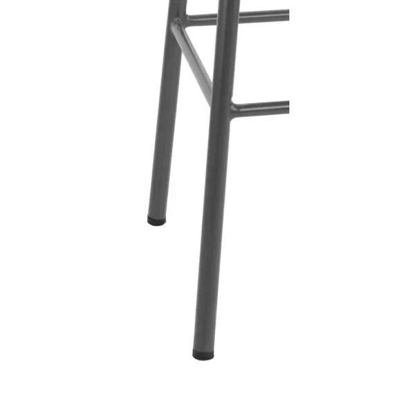 Bolero Cantina High Stools with Wooden Seat Pad Metallic Grey (Pack of 4) - Image 3