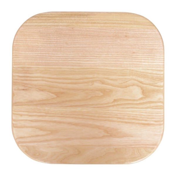 Bolero Cantina High Stools with Wooden Seat Pad White (Pack of 4) - Image 4