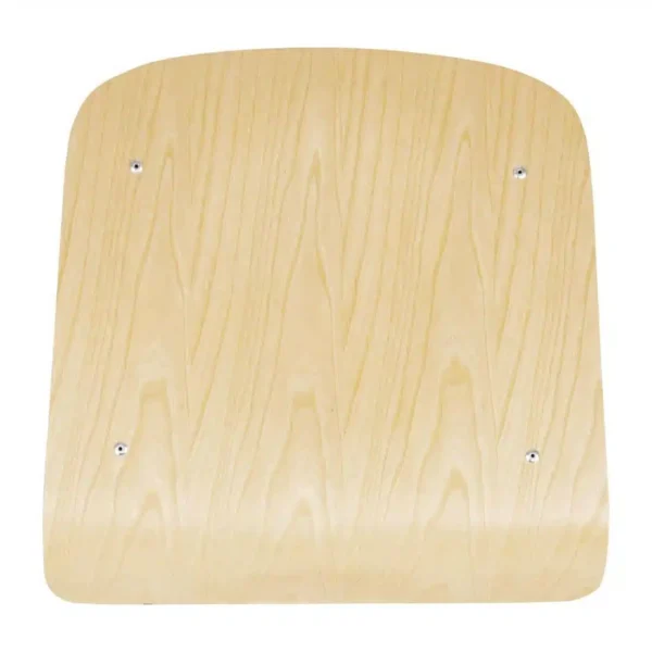 Bolero Cantina Side Chairs with Wooden Seat Pad and Backrest Wine Red (Pack of 4) - Image 4