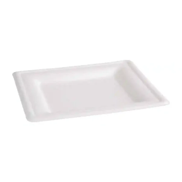 Fiesta Compostable Bagasse Square Plates 159mm (Pack of 50) - Image 4