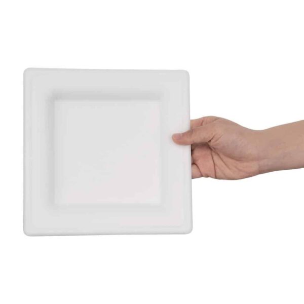 Fiesta Compostable Bagasse Square Plates 204mm (Pack of 50) - Image 5