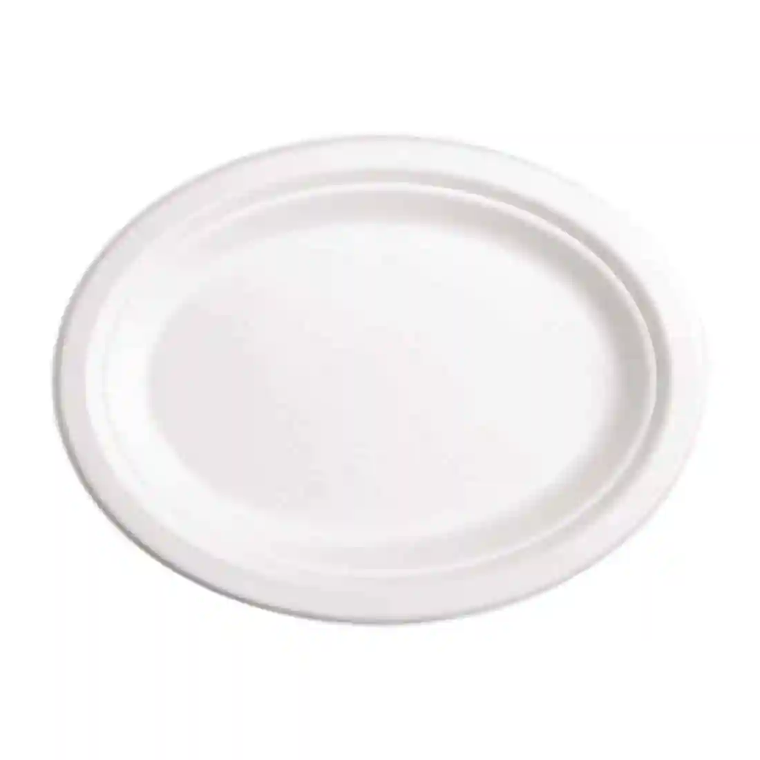 Fiesta Compostable Bagasse Oval Plates 198mm (Pack of 50) - Image 2