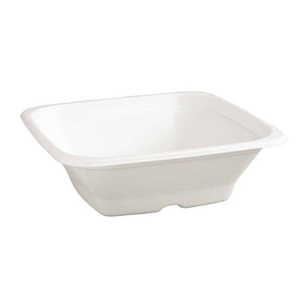 Fiesta Compostable Bagasse Square Bowls 24oz (Pack of 50) - Image 2