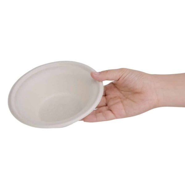 Fiesta Compostable Bagasse Round Bowls Natural Colour 11oz (Pack of 50) - Image 2