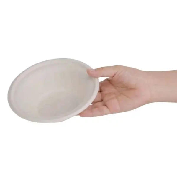 Fiesta Compostable Bagasse Round Bowls Natural Colour 11oz (Pack of 50) - Image 2