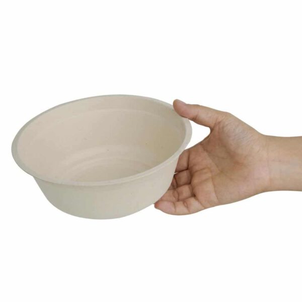 Fiesta Compostable Bagasse Round Bowls Natural Colour 32oz (Pack of 50) - Image 2