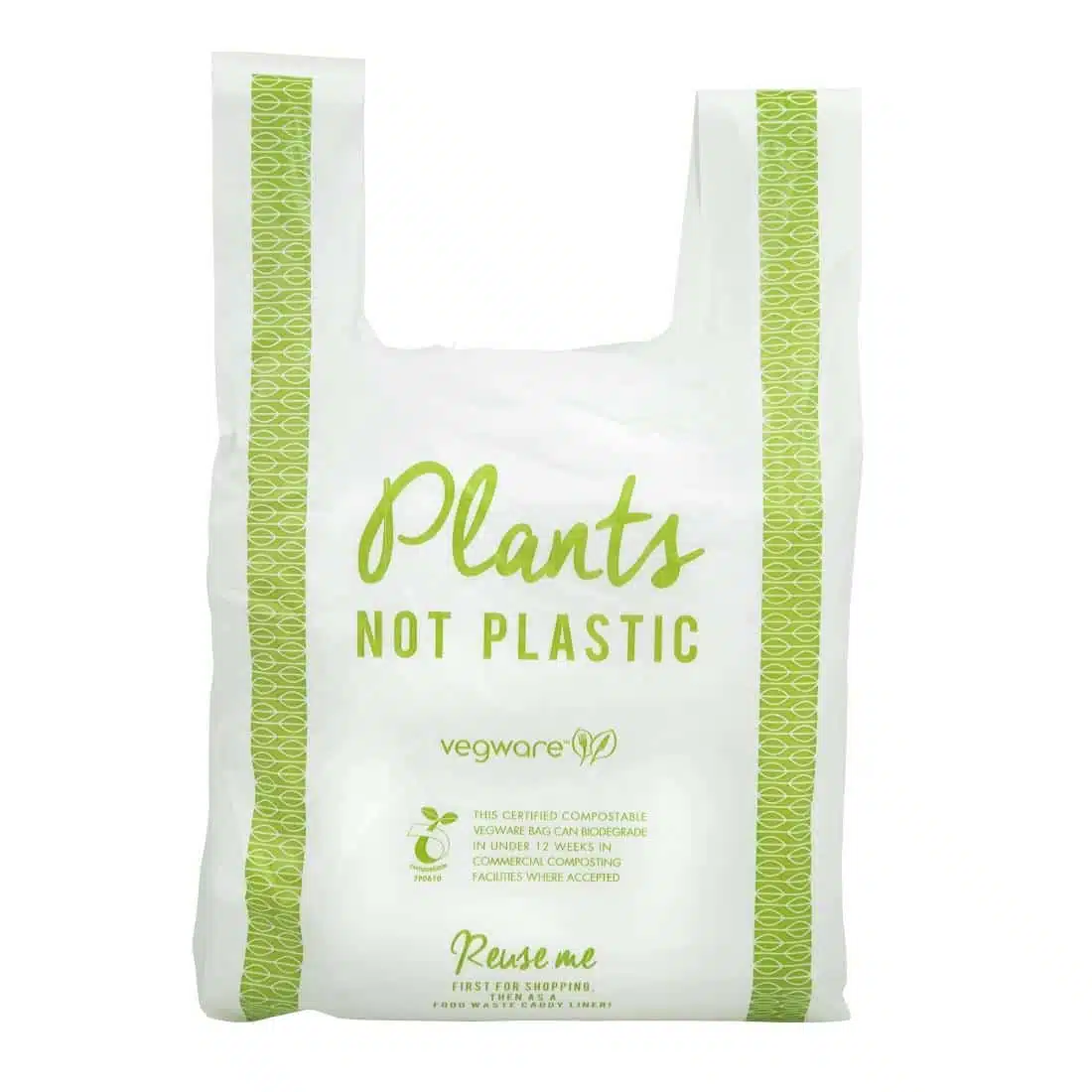 Vegware Compostable PLA Carrier Bags Medium (Pack of 500) - Image 2