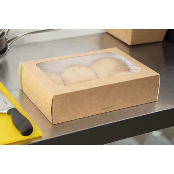 Vegware Compostable Sandwich Platters With Lid Regular (Pack of 50) - Image 6