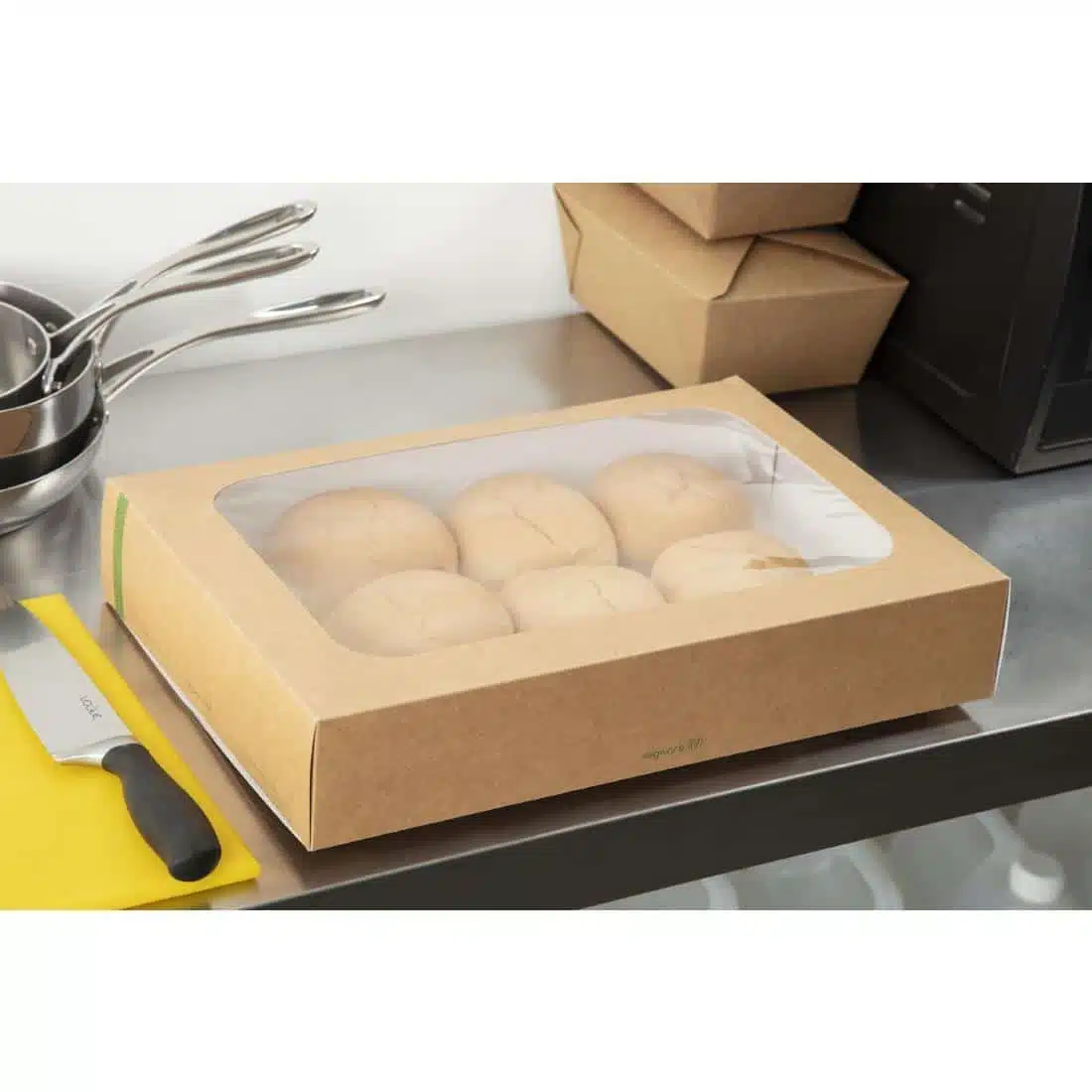 Vegware Compostable Sandwich Platters With Lid Large (Pack of 25) - Image 6