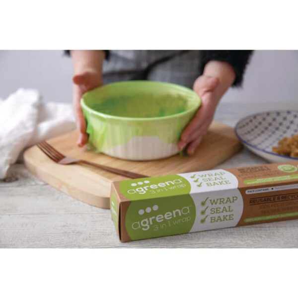 Agreena Three-In-One Reusable Food Wraps 200 x 200mm and 300 x 300mm (Pack of 4) - Image 6