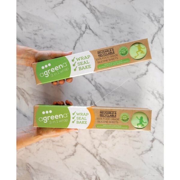 Agreena Three-In-One Reusable Food Wraps 300 x 450mm (Pack of 2) - Image 4
