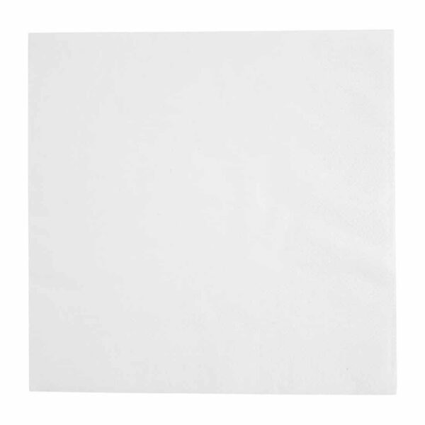 Fiesta Recyclable Lunch Napkin White 30x30cm 1ply 1/4 Fold (Pack of 5000) - Image 2