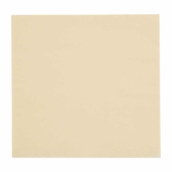 Fiesta Recyclable Lunch Napkin Cream 33x33cm 2ply 1/4 Fold (Pack of 2000)