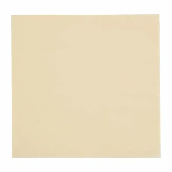 Fiesta Recyclable Lunch Napkin Cream 33x33cm 2ply 1/4 Fold (Pack of 2000) - Image 1
