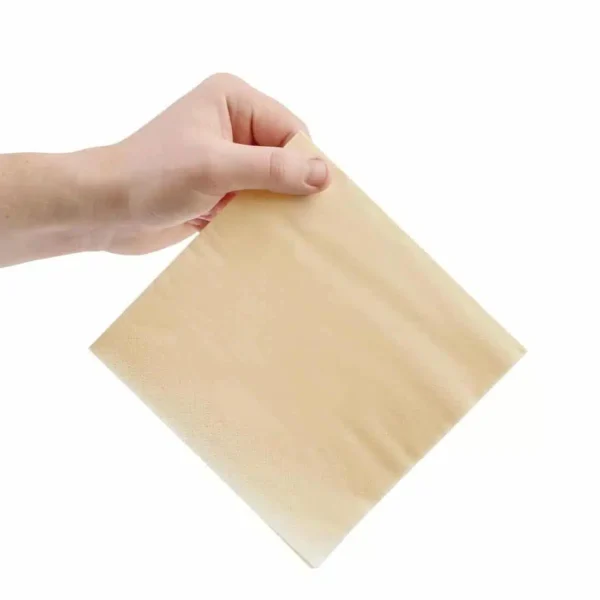 Fiesta Recyclable Lunch Napkin Cream 33x33cm 2ply 1/4 Fold (Pack of 2000) - Image 3
