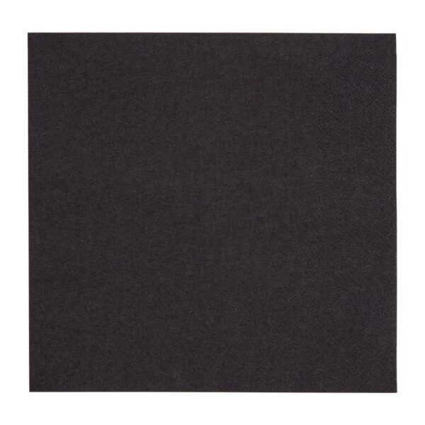 Fiesta Recyclable Lunch Napkin Black 33x33cm 2ply 1/4 Fold (Pack of 2000)