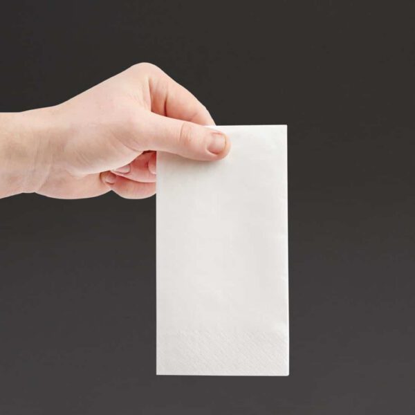 Fiesta Recyclable Lunch Napkin White 33x33cm 2ply 1/8 Fold (Pack of 2000) - Image 4