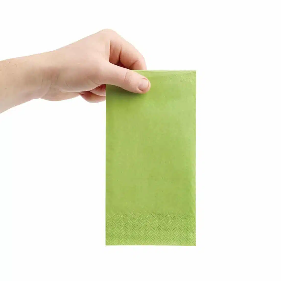 Fiesta Recyclable Lunch Napkin Kiwi 33x33cm 2ply 1/8 Fold (Pack of 2000) - Image 3