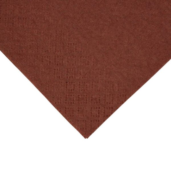 Fiesta Recyclable Lunch Napkin Mocha 33x33cm 2ply 1/8 Fold (Pack of 2000) - Image 2