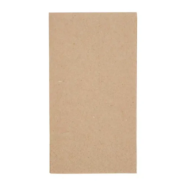 Fiesta Recyclable Recycled Lunch Napkin Kraft 33x33cm 2ply 1/8 Fold (Pack of 2000) - Image 1