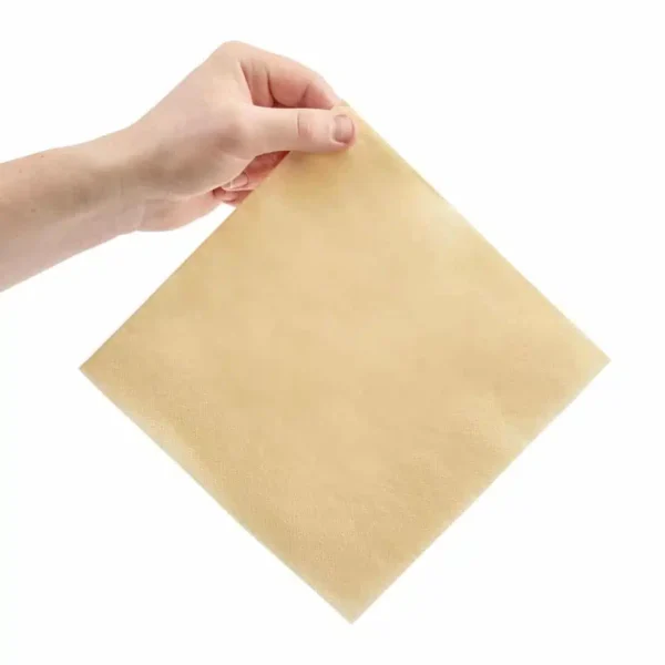 Fiesta Recyclable Dinner Napkin Cream 40x40cm 2ply 1/4 Fold (Pack of 2000) - Image 3