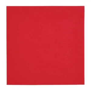 Fiesta Recyclable Dinner Napkin Red 40x40cm 2ply 1/4 Fold (Pack of 2000)