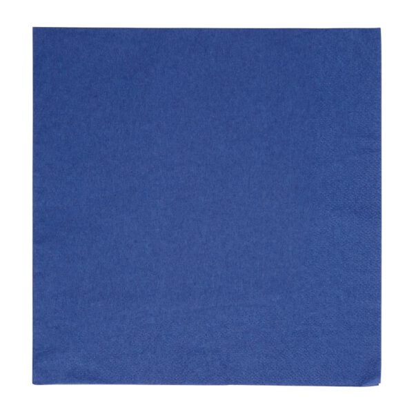 Fiesta Recyclable Dinner Napkin Dark Blue 40x40cm 2ply 1/4 Fold (Pack of 2000)