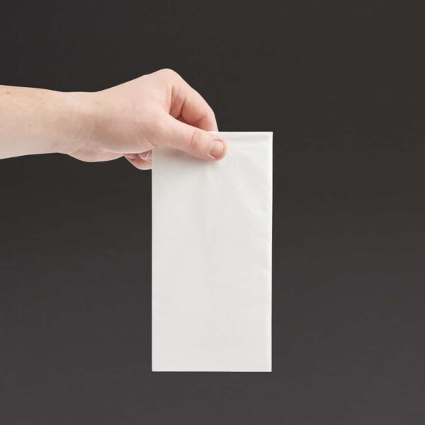 Fiesta Recyclable Dinner Napkin White 40x40cm 2ply 1/8 Fold (Pack of 2000) - Image 4