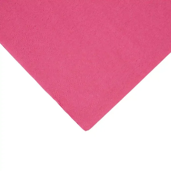 Fiesta Recyclable Dinner Napkin Pink 40x40cm 2ply 1/8 Fold (Pack of 2000) - Image 2