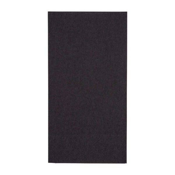 Fiesta Recyclable Dinner Napkin Black 40x40cm 2ply 1/8 Fold (Pack of 2000)