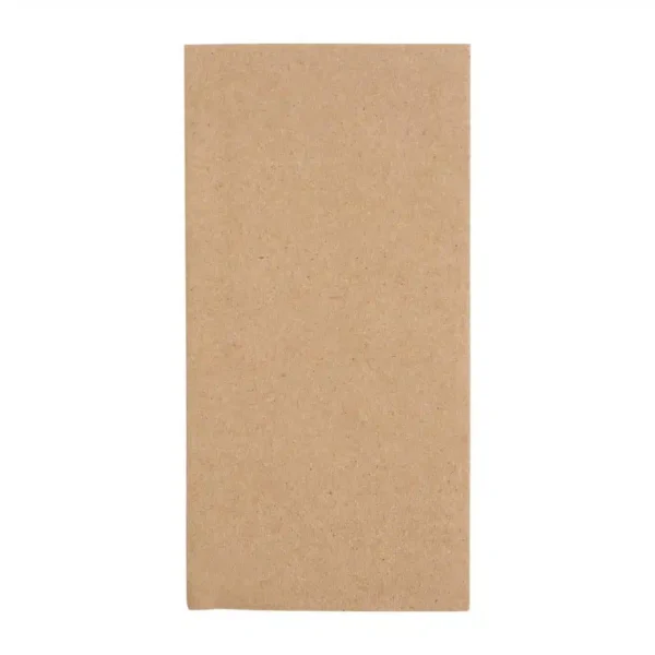 Fiesta Recyclable Recycled Dinner Napkin Kraft 40x40cm 2ply 1/8 Fold (Pack of 2000) - Image 1