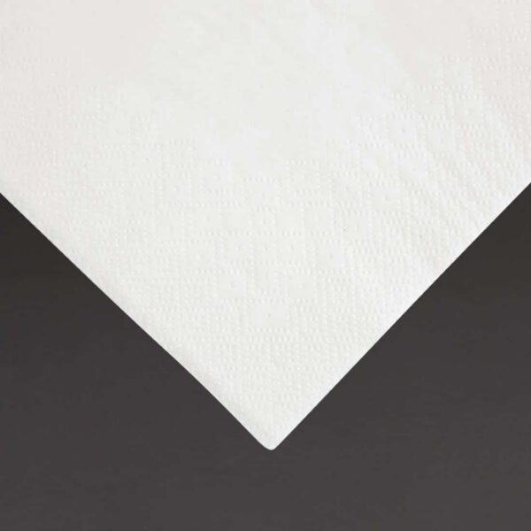 Fiesta Recyclable Dinner Napkin White 40x40cm 3ply 1/4 Fold (Pack of 1000) - Image 3