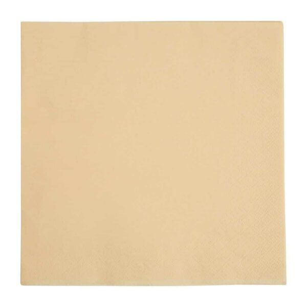 Fiesta Recyclable Dinner Napkin Cream 40x40cm 3ply 1/4 Fold (Pack of 1000)