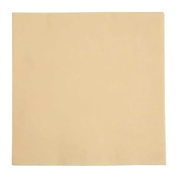 Fiesta Recyclable Dinner Napkin Cream 40x40cm 3ply 1/4 Fold (Pack of 1000) - Image 1