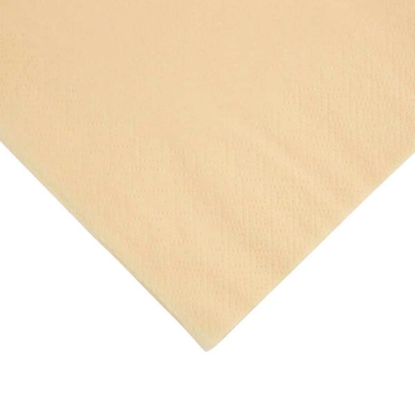 Fiesta Recyclable Dinner Napkin Cream 40x40cm 3ply 1/4 Fold (Pack of 1000) - Image 2