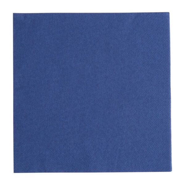 Fiesta Recyclable Dinner Napkin Dark Blue 40x40cm 3ply 1/4 Fold (Pack of 1000)