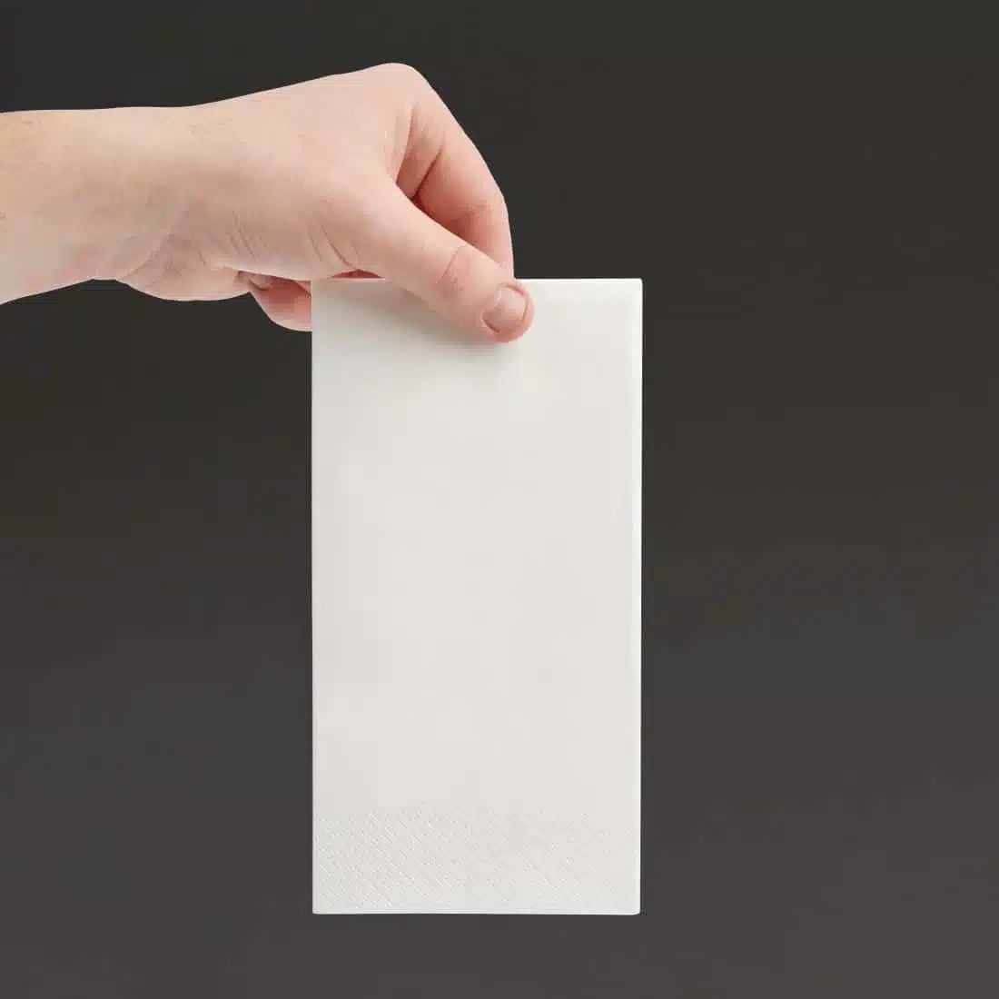 Fiesta Recyclable Dinner Napkin White 40x40cm 3ply 1/8 Fold (Pack of 1000) - Image 4