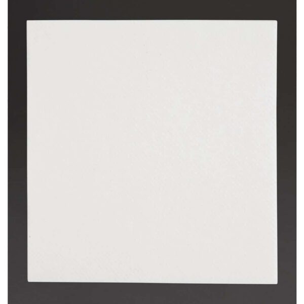 Fiesta Recyclable Premium Tablin Cocktail Napkin White 24x24cm Airlaid 1/4 Fold (Pk 2400)