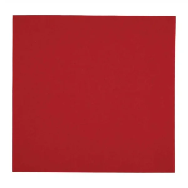 Fiesta Recyclable Premium Tablin Dinner Napkin Bordeaux 40x40cm Airlaid 1/4 Fold (Pk 500) - Image 1