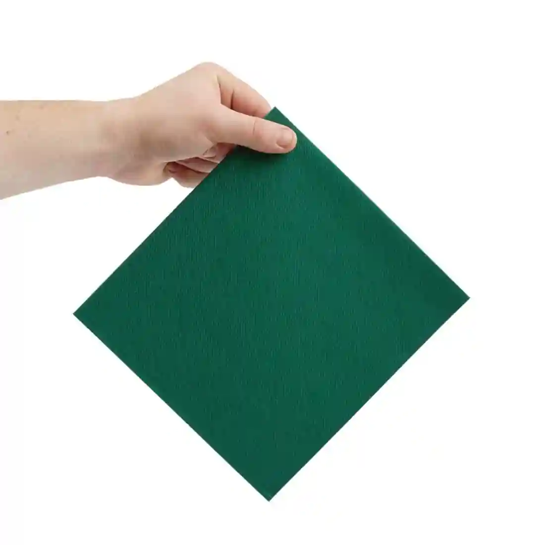 Fiesta Recyclable Premium Tablin Dinner Napkin Dark Green 40x40cm Airlaid 1/4 Fold (Pk 500) - Image 3