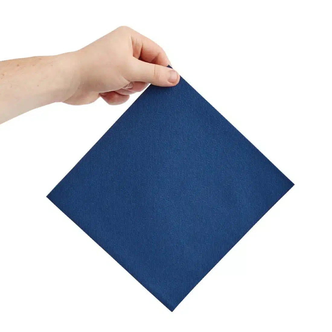 Fiesta Recyclable Premium Tablin Dinner Napkin Dark Blue 40x40cm Airlaid 1/4 Fold (Pk 500) - Image 3