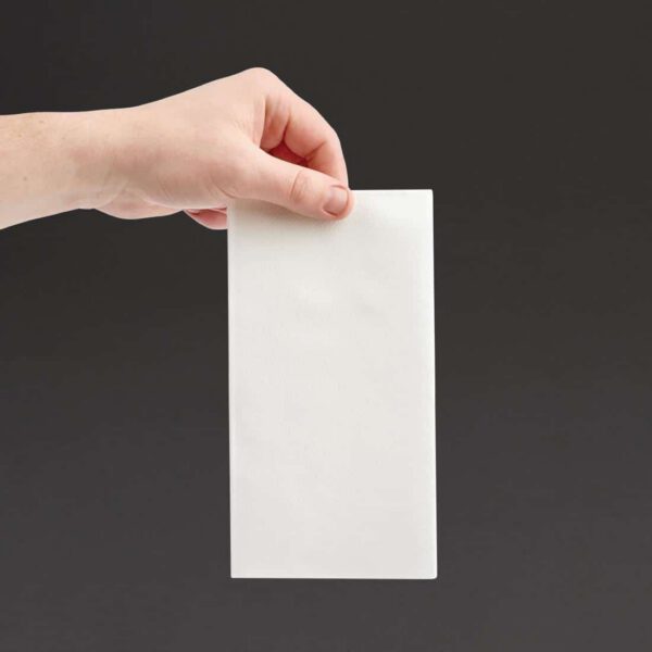 Fiesta Recyclable Premium Tablin Dinner Napkin White 40x40cm (Pack of 500) - Image 2