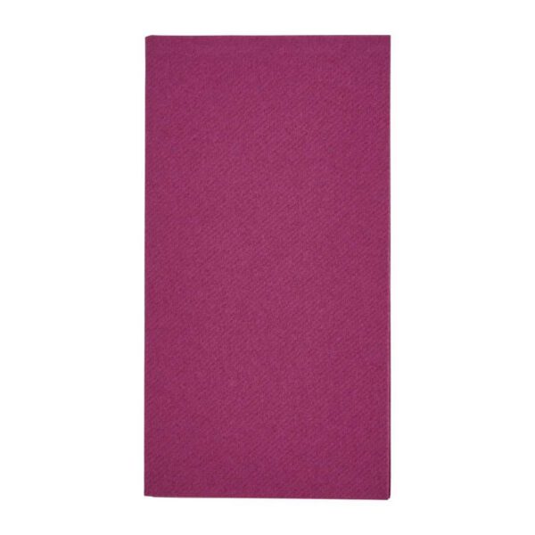 Fiesta Recyclable Premium Tablin Dinner Napkin Plum 40x40cm Airlaid 1/8 Fold (Pack of 500)
