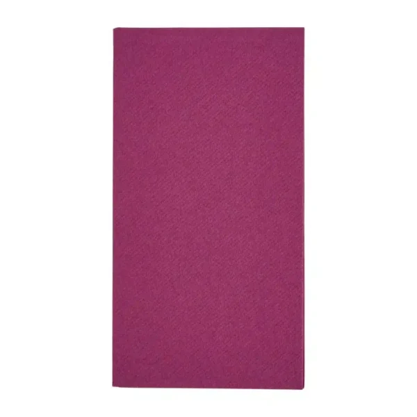 Fiesta Recyclable Premium Tablin Dinner Napkin Plum 40x40cm Airlaid 1/8 Fold (Pack of 500) - Image 1
