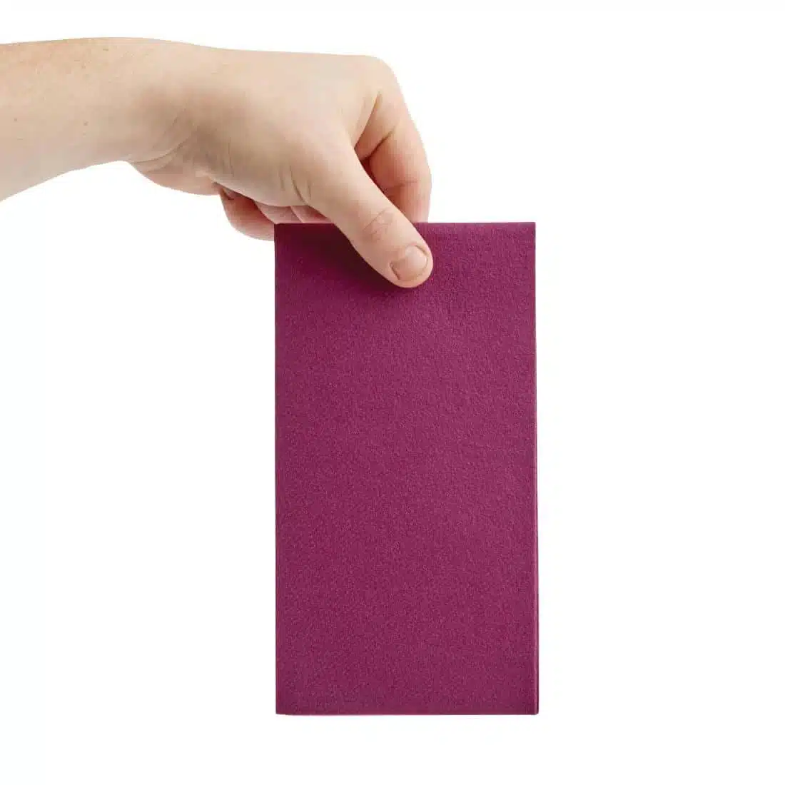 Fiesta Recyclable Premium Tablin Dinner Napkin Plum 40x40cm Airlaid 1/8 Fold (Pack of 500) - Image 3