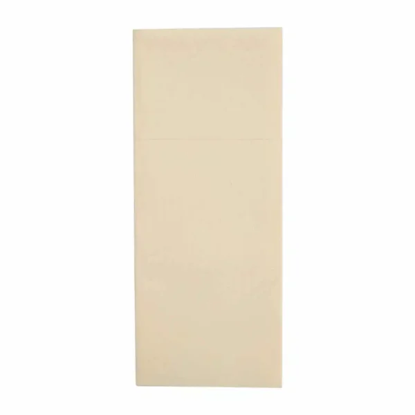 Fiesta Recyclable Premium Tablin Dinner Napkin Cream 48x40cm Airlaid Pocket Fold (Pk 400) - Image 1