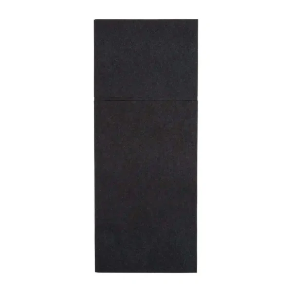 Fiesta Recyclable Premium Tablin Dinner Napkin Black 48x40cm Airlaid Pocket Fold (Pk 400) - Image 1